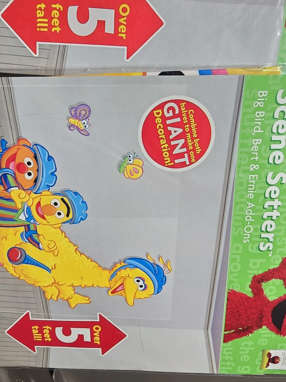 Sesame Street Happy Birthday Giant Decoration Plus Wall Decor Bundle